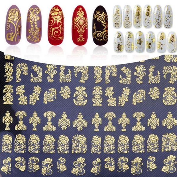 pcs flower 3d nail stickers gold silver transfer adhesive water decal art decorations 1 sheet/lot 108pcs 5 kinds & decals, Black
pcs flower 3d nail stickers gold silver transfer adhesive water decal art decorations 1 sheet/lot 108pcs 5 kinds & decals, Black
