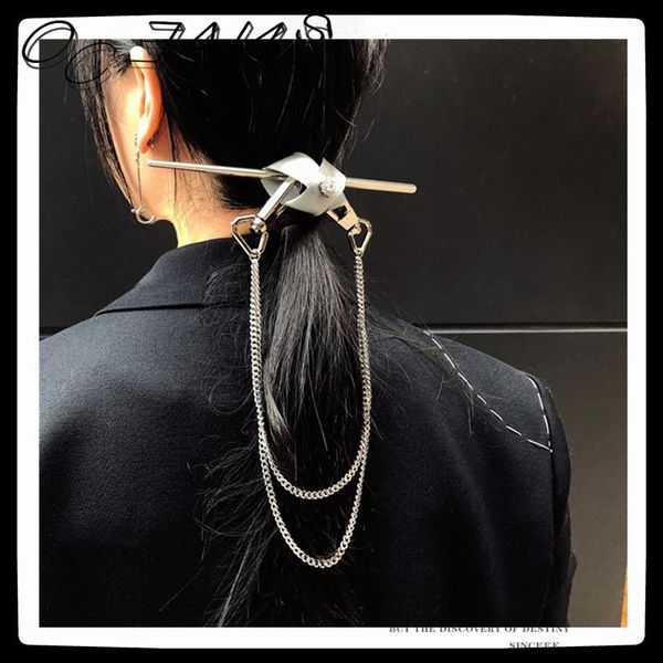 sexmara 20fw punk trendy retro long chain hair clip metal cool hairpin fashion jewelry for women girls party nightclub clips & barrettes, Golden;silver
sexmara 20fw punk trendy retro long chain hair clip metal cool hairpin fashion jewelry for women girls party nightclub clips & barrettes, Golden;silver