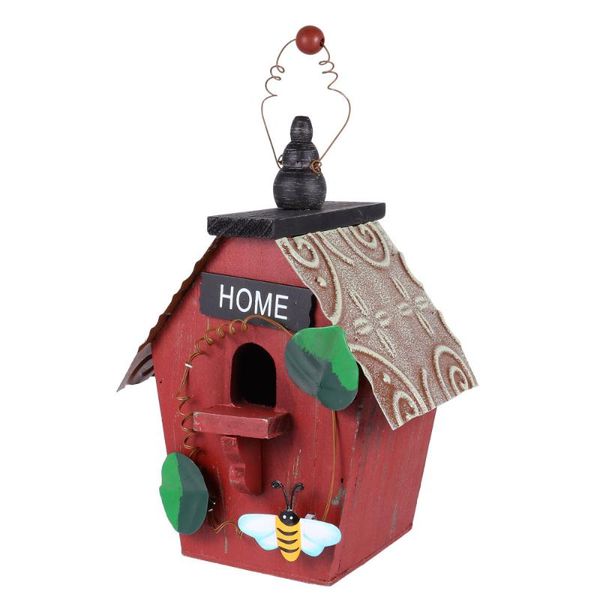 garden decoration house bird feeder hanging outdoor wooden birds nest pendant adornment cages
garden decoration house bird feeder hanging outdoor wooden birds nest pendant adornment cages