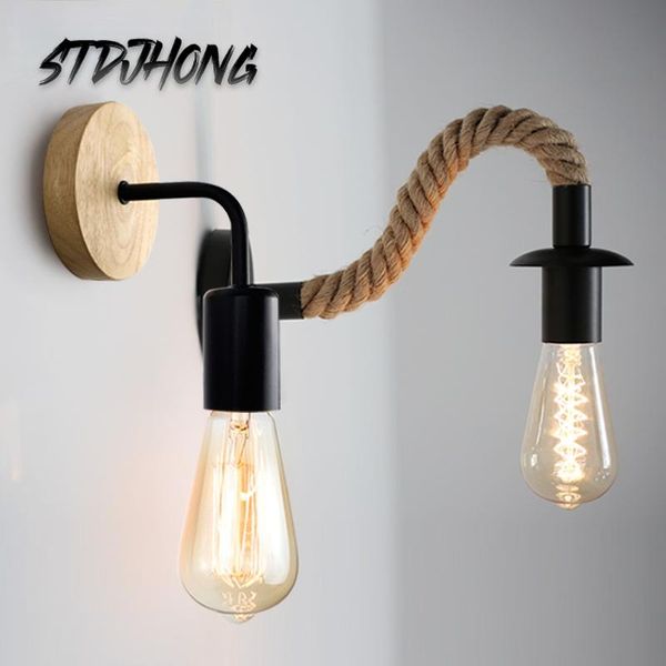 wall lamp e27 vintage rope wood 110v 220v indoor loft outdoor corridor lights industrial sconce bedside
wall lamp e27 vintage rope wood 110v 220v indoor loft outdoor corridor lights industrial sconce bedside