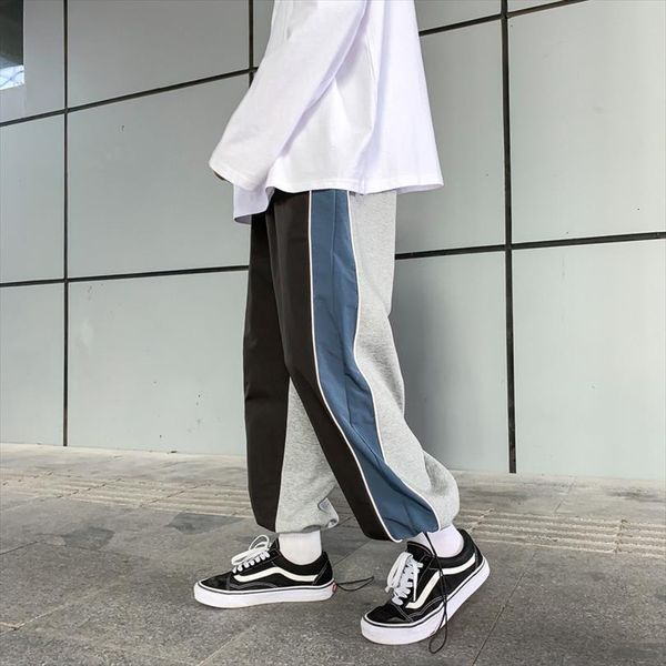 reflective harem joggers spring women pant striped sports casual man sweatpants, Black
reflective harem joggers spring women pant striped sports casual man sweatpants, Black