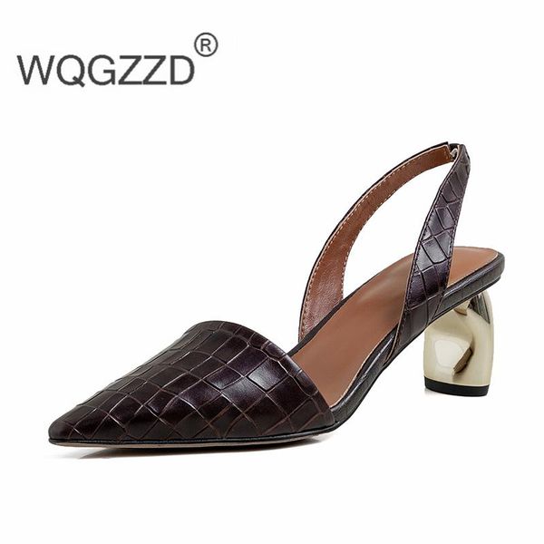 high heel shoes women's sandals genuine leather simple and elegant gladiator zapatos mujer, Black
high heel shoes women's sandals genuine leather simple and elegant gladiator zapatos mujer, Black