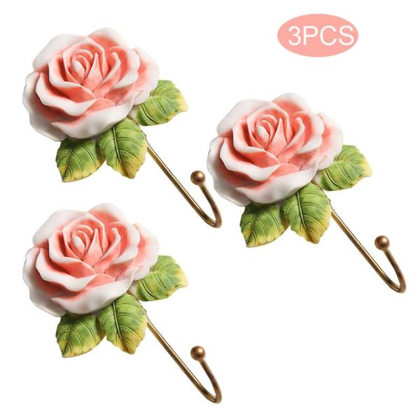 hooks & rails 3pcs wall european style handbag key hanger robe towel storage rose flower bedroom coat hat resin holder living room
hooks & rails 3pcs wall european style handbag key hanger robe towel storage rose flower bedroom coat hat resin holder living room