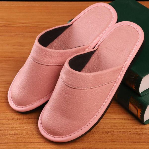 slippers 2021 four seasons leather couple home indoor breathable non-slip for women, Black
slippers 2021 four seasons leather couple home indoor breathable non-slip for women, Black