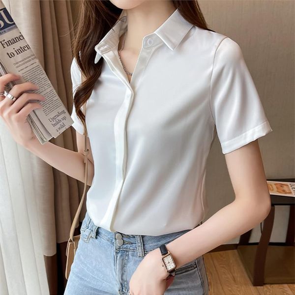 women's blouses & shirts fashion woman 2021 short sleeve -neck and solid women basic ol womens summer clothing, White
women's blouses & shirts fashion woman 2021 short sleeve -neck and solid women basic ol womens summer clothing, White