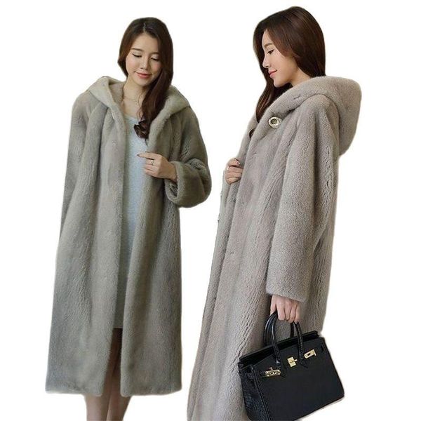women's fur & faux s-9xl fashion winter clothing plus size mid-length warm mink overcoats casual coat, Black
women's fur & faux s-9xl fashion winter clothing plus size mid-length warm mink overcoats casual coat, Black