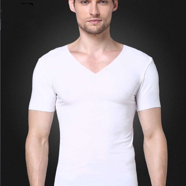 men's t-shirts casual v-neck seamless short sleeve t-shirt 60s lanjing modal thread 59jt, White;black
men's t-shirts casual v-neck seamless short sleeve t-shirt 60s lanjing modal thread 59jt, White;black
