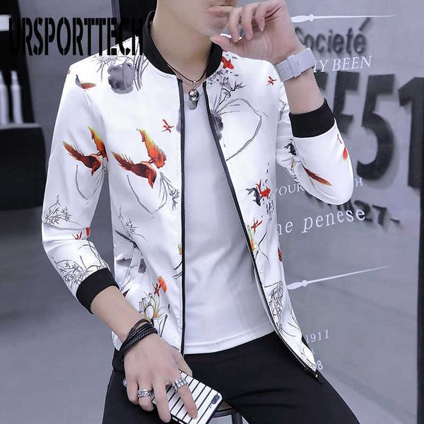 men jackets coats male casual slim stand collar print bomber jacket men overcoat arrival spring autumn men coats outerwear 210528, Black;brown
men jackets coats male casual slim stand collar print bomber jacket men overcoat arrival spring autumn men coats outerwear 210528, Black;brown