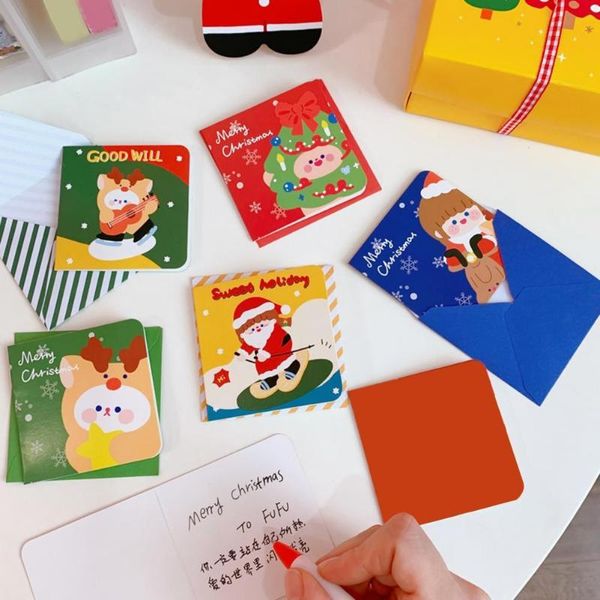greeting cards 10pcs card with envelope xmas themed clear printing elk santa claus blessing postcard for friends
greeting cards 10pcs card with envelope xmas themed clear printing elk santa claus blessing postcard for friends