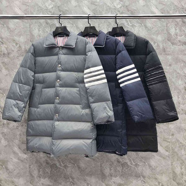 fashion 2021 tb thom brand men coats slim fit formal long down et striped solid black thick casual winter clothing, Black;white
fashion 2021 tb thom brand men coats slim fit formal long down et striped solid black thick casual winter clothing, Black;white