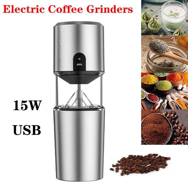manual coffee grinders portable electric grinder household usb charging grinding machine stainless steel double-layer fine filter
manual coffee grinders portable electric grinder household usb charging grinding machine stainless steel double-layer fine filter