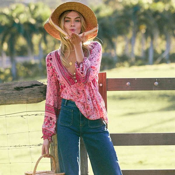 boho queens women vintage floral print loose blouses ladies tie neck long sleeve beach shirts blusas mujer a566 210416, White;black
boho queens women vintage floral print loose blouses ladies tie neck long sleeve beach shirts blusas mujer a566 210416, White;black