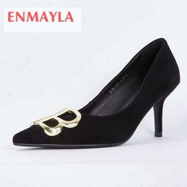 dress shoes enmayla pointed toe kid suede casual slip-on thin heels ladies woman size34-40 zyl2119, Black
dress shoes enmayla pointed toe kid suede casual slip-on thin heels ladies woman size34-40 zyl2119, Black