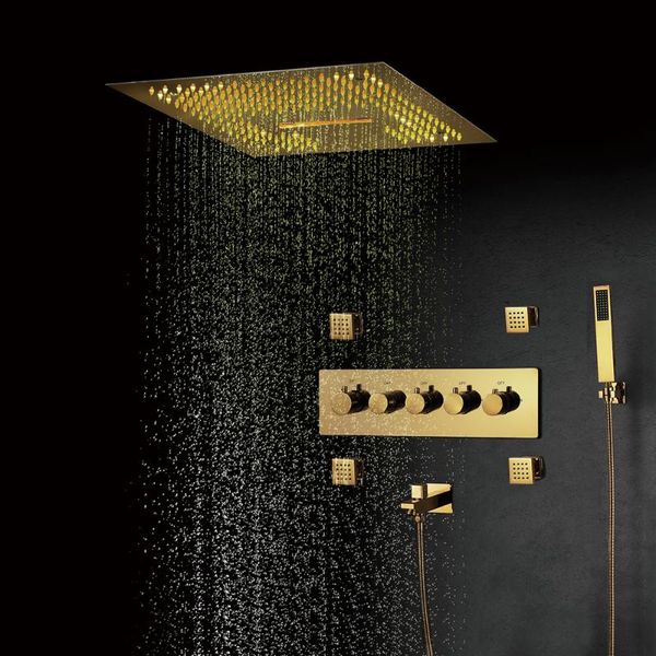 bathroom shower sets bluetooth connection music heads 16 inches rainfall faucets massage spa accessories golden
bathroom shower sets bluetooth connection music heads 16 inches rainfall faucets massage spa accessories golden