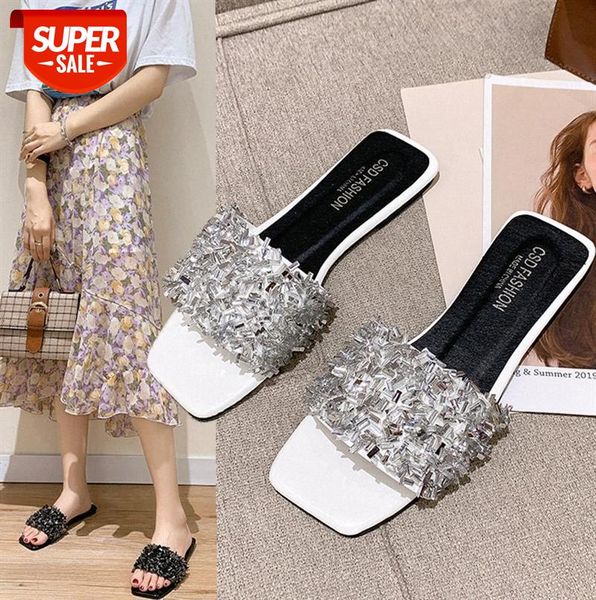 outer wear flat-bottomed flip-flops beach sandals and slippers women with rhinestones plus size #hb6r, Black 
outer wear flat-bottomed flip-flops beach sandals and slippers women with rhinestones plus size #hb6r, Black