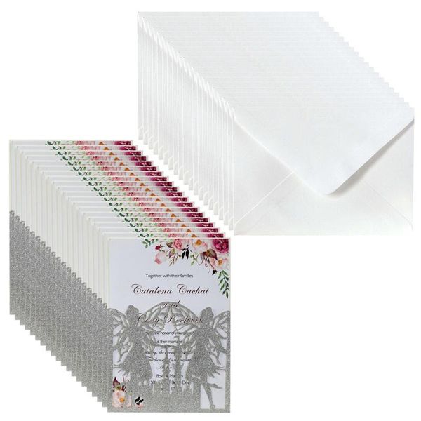 greeting cards 20pcs wedding invitations glitter butterfly fairy hollow invite envelopes m68e
greeting cards 20pcs wedding invitations glitter butterfly fairy hollow invite envelopes m68e