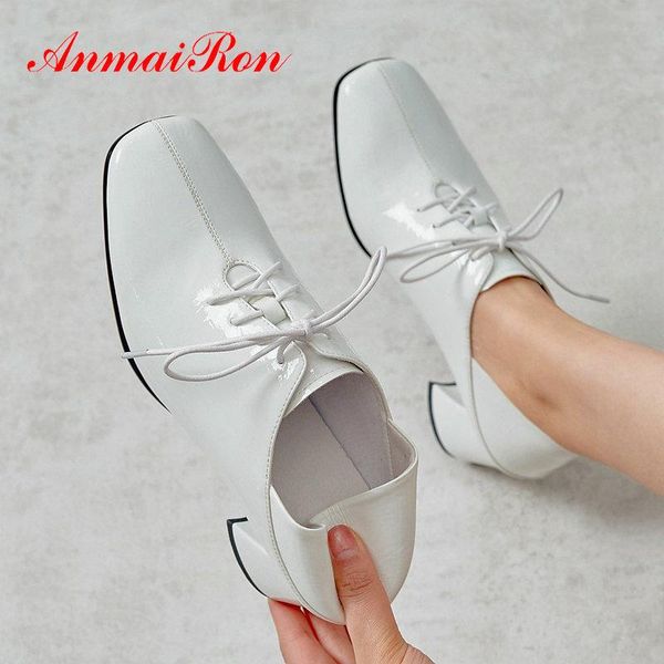 dress shoes anmairon 2021 women patent leather square toe lace-up ladies high heel shallow leisure pumps 34-42, Black
dress shoes anmairon 2021 women patent leather square toe lace-up ladies high heel shallow leisure pumps 34-42, Black