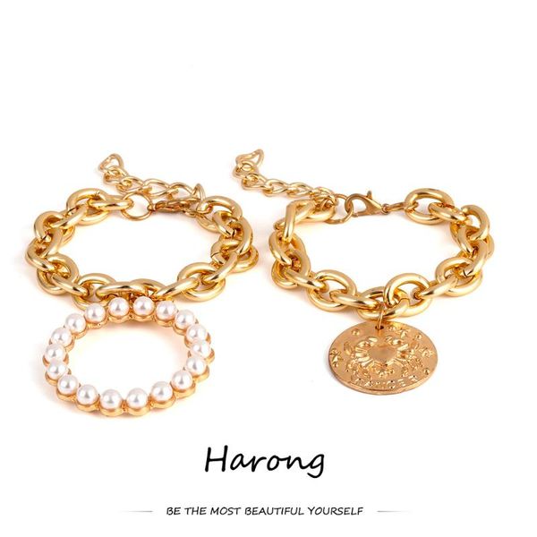 charm bracelets harong exaggerated punk style crab pearl bracelet metal multilayer fashion retro bangle jewelry accessories for woman, Golden;silver
charm bracelets harong exaggerated punk style crab pearl bracelet metal multilayer fashion retro bangle jewelry accessories for woman, Golden;silver