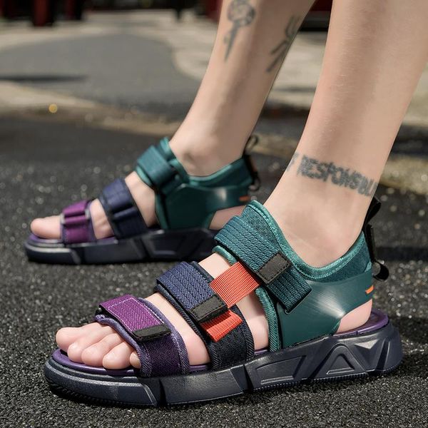 sandals fashion men's cutout waterproof beach shoes summer soft bottom open toe men flat casual 2021, Black
sandals fashion men's cutout waterproof beach shoes summer soft bottom open toe men flat casual 2021, Black