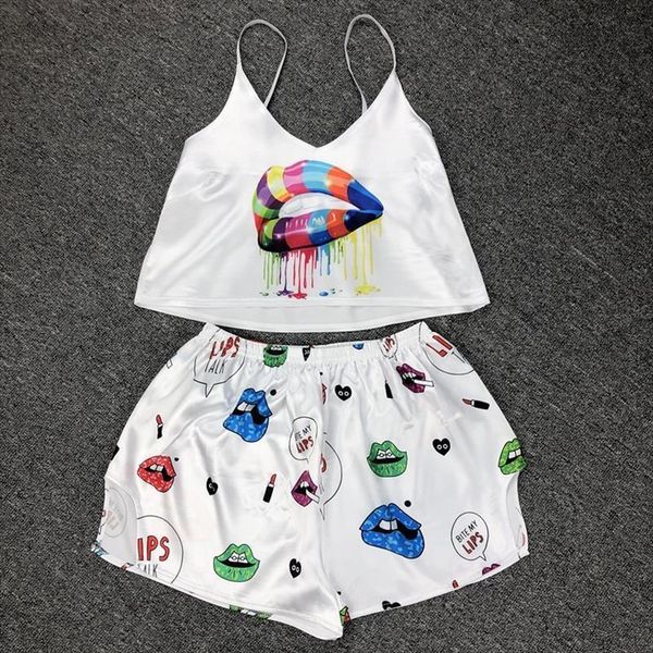 lingerie pajamas girls home womens sleepwears clothes nightie satin cute cartoons print nightwear summer sets women, Black;red
lingerie pajamas girls home womens sleepwears clothes nightie satin cute cartoons print nightwear summer sets women, Black;red