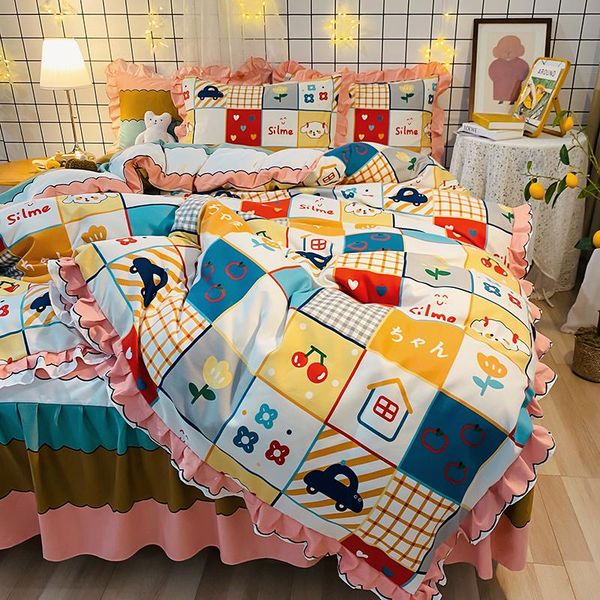 bedding sets double-sided 3/4pcs set home textile brushed fabric bed sheet/skirt cotton print graffiti quilt cover pillowcaseoceania
bedding sets double-sided 3/4pcs set home textile brushed fabric bed sheet/skirt cotton print graffiti quilt cover pillowcaseoceania