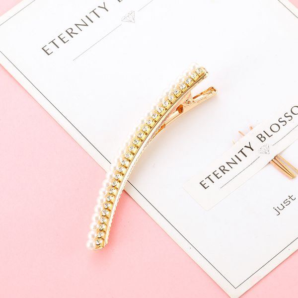sweet temperament versatile network red temperament fairy pearl hairpin diamond edge clip duckbill clip simple headdress, Golden;silver
sweet temperament versatile network red temperament fairy pearl hairpin diamond edge clip duckbill clip simple headdress, Golden;silver