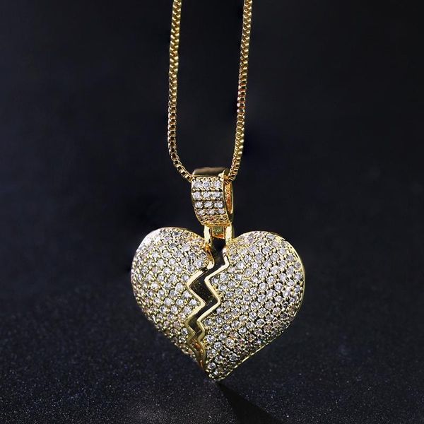ranos broken heart pendant necklace cubic zircon hip hop colar for women statement jewelry wholesale njd005604 necklaces, Silver
ranos broken heart pendant necklace cubic zircon hip hop colar for women statement jewelry wholesale njd005604 necklaces, Silver