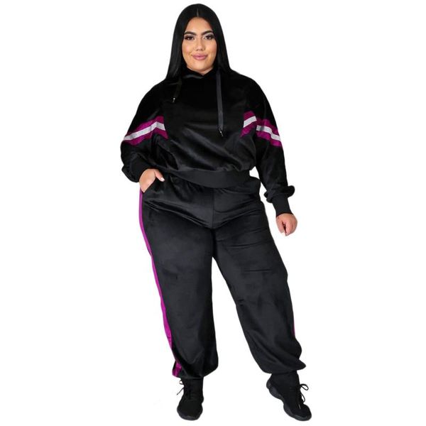 plus size tracksuits thick hooded matching tracksuit velvet women's clothing pullover two piece outfit sports jogging sweatpants suit 4, Black
plus size tracksuits thick hooded matching tracksuit velvet women's clothing pullover two piece outfit sports jogging sweatpants suit 4, Black