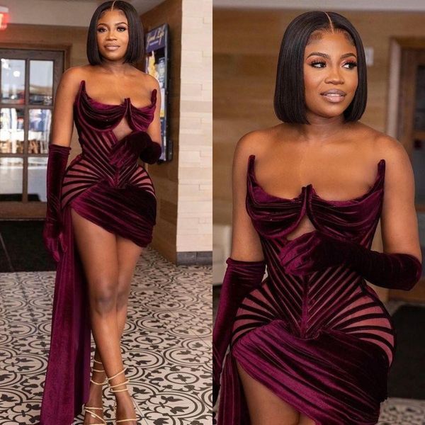 arabic aso ebi evening dress plus size sweetheart velour prom gowns exposed boning party second reception dresses, Black;red
arabic aso ebi evening dress plus size sweetheart velour prom gowns exposed boning party second reception dresses, Black;red