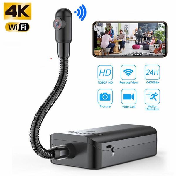 wireless 4k hfd diy camera remote monitoring secret micro wifi security cam night vision motion detect dv camcorder espia mini cameras