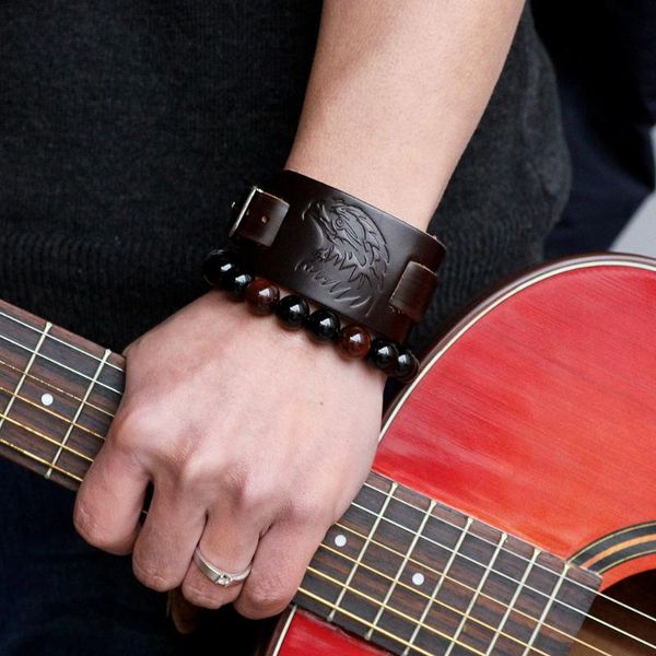 tennis 2021 men's eagle leather bracelet religious jewelry cross-border fashion personality domineering, Golden;silver
tennis 2021 men's eagle leather bracelet religious jewelry cross-border fashion personality domineering, Golden;silver