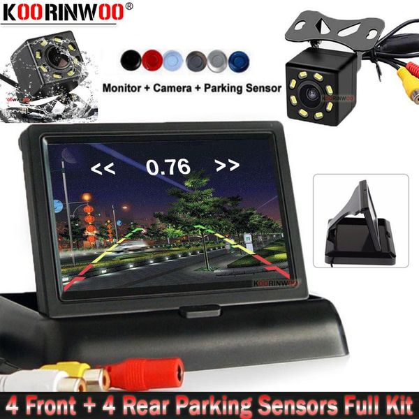 car rear view cameras& parking sensors koorinwoo lcd 4.3" monitor display 8 parkmaster backlights video sensor front + back buzzer secu
car rear view cameras& parking sensors koorinwoo lcd 4.3" monitor display 8 parkmaster backlights video sensor front + back buzzer secu