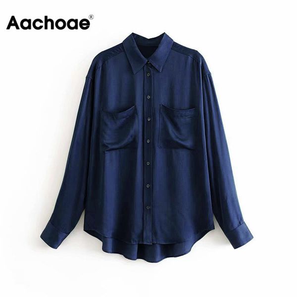 Solid Casual Stain Blouse Women Long Sleeve Double Pocket Shirts Female Office Turn Down Collar Blouse Top Blusa Mujer, Black;white
Solid Casual Stain Blouse Women Long Sleeve Double Pocket Shirts Female Office Turn Down Collar Blouse Top Blusa Mujer, Black;white