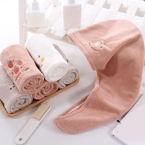 towel coral fleece dry hair cap high density cartoon embroidered soft skin-friendly shower absorbent breathable
towel coral fleece dry hair cap high density cartoon embroidered soft skin-friendly shower absorbent breathable