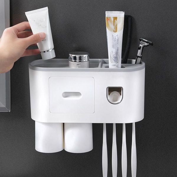 toothbrush holders holder automatic toothpaste dispenser wall mount rack tools set bathroom organizer supplies #t2g
toothbrush holders holder automatic toothpaste dispenser wall mount rack tools set bathroom organizer supplies #t2g