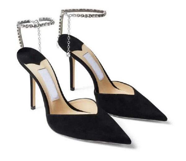 luxurious ladies dress shoes sandals pumps women's high heels crystals ankle strap point toe saeda 100mm crystal-embellished satin pump, Black
luxurious ladies dress shoes sandals pumps women's high heels crystals ankle strap point toe saeda 100mm crystal-embellished satin pump, Black