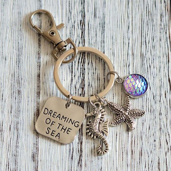 keychains creative keychain dreaming of the sea starfish hippocampus shape mermaid scale alloy material birthday gift accessories, Silver
keychains creative keychain dreaming of the sea starfish hippocampus shape mermaid scale alloy material birthday gift accessories, Silver
