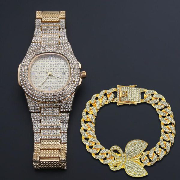 women hiphop butterfly bracelet mens quartz watches bling diamond iced out wrist watch gold color silver fashion luxury alloy wristwatches, Slivery;brown
women hiphop butterfly bracelet mens quartz watches bling diamond iced out wrist watch gold color silver fashion luxury alloy wristwatches, Slivery;brown