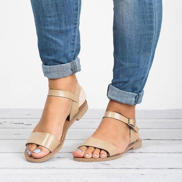 sandals women's shoes summer 2021 arrival ladies roma flat solid peep toe casual pu leather, Black
sandals women's shoes summer 2021 arrival ladies roma flat solid peep toe casual pu leather, Black
