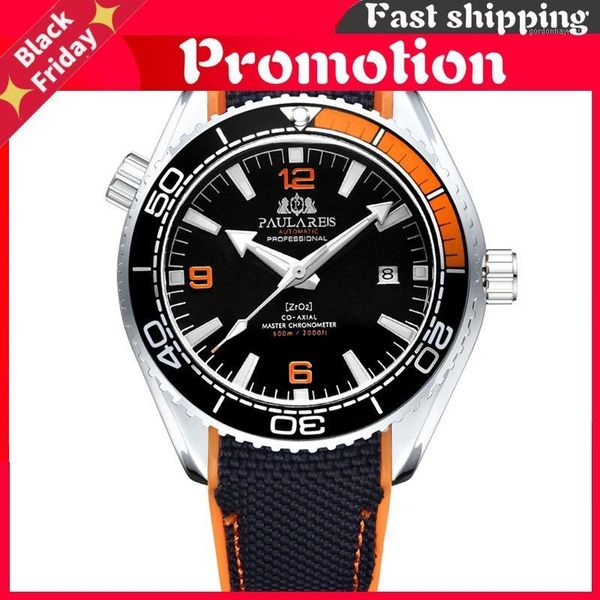 wristwatches men automatic self wind mechanical canvas rubber strap orange blue red rotatable bezel classic watch, Slivery;brown
wristwatches men automatic self wind mechanical canvas rubber strap orange blue red rotatable bezel classic watch, Slivery;brown