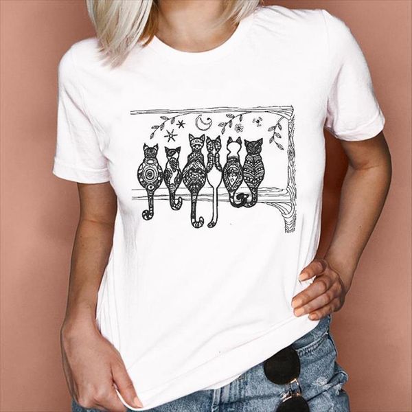 graphic cat printing animal womens t shirts trend korean 90s clothing summer spring lady clothes tees print female shirt, White
graphic cat printing animal womens t shirts trend korean 90s clothing summer spring lady clothes tees print female shirt, White