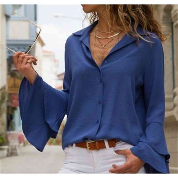 spring long sleeve shirt black white new fashion casual v neck lotus sleeve autumn blouses woman clothing
spring long sleeve shirt black white new fashion casual v neck lotus sleeve autumn blouses woman clothing
