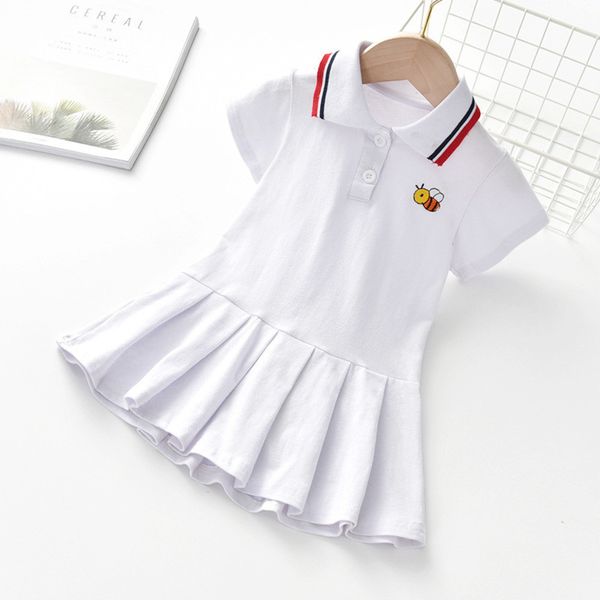 lace lapel kids collar embroidery bee short sleeve dress kids elegant summer baby girl clothes, Red;yellow
lace lapel kids collar embroidery bee short sleeve dress kids elegant summer baby girl clothes, Red;yellow