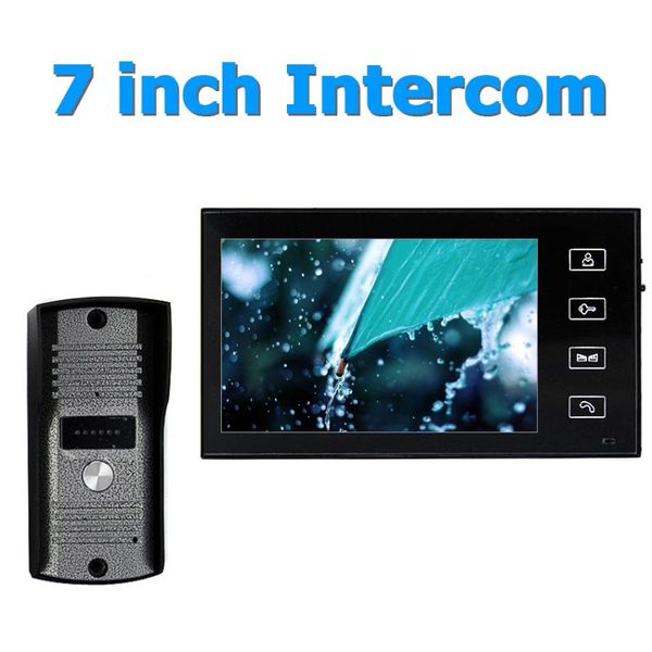 7inch wired two way audio video door phone intercom system with waterproof outdoor ir camera phones
7inch wired two way audio video door phone intercom system with waterproof outdoor ir camera phones