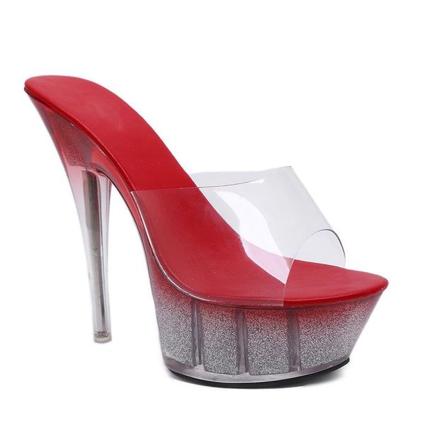slippers crystal show high heels 2021 summer pvc women's waterproof platform sandals transparent, Black
slippers crystal show high heels 2021 summer pvc women's waterproof platform sandals transparent, Black
