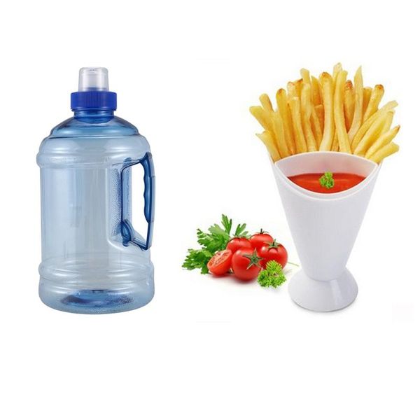 bowls 1 pcs 1l sport gym training party drink water bottle & french fry cone with dipping cup fries dip
bowls 1 pcs 1l sport gym training party drink water bottle & french fry cone with dipping cup fries dip
