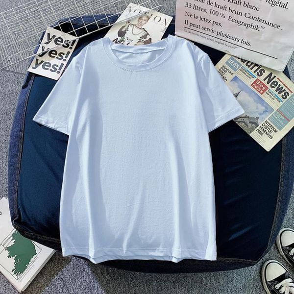 basic plus size t shirt women summer oversized solid tees 13 color casual loose tshirt korean o neck female women's t-shirt, White
basic plus size t shirt women summer oversized solid tees 13 color casual loose tshirt korean o neck female women's t-shirt, White