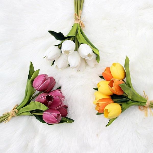 tulip artificial flower real touch bouquet fake for wedding decoration flowers home garen decor decorative & wreaths
tulip artificial flower real touch bouquet fake for wedding decoration flowers home garen decor decorative & wreaths