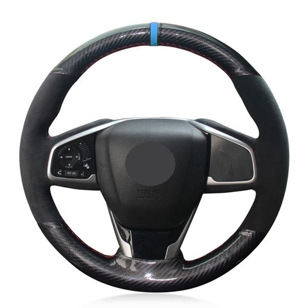 diy car steering wheel cover non-slip black carbon fiber suede for honda civic civic 10 2016-2019 crv cr-v 2017-2019 clarity
diy car steering wheel cover non-slip black carbon fiber suede for honda civic civic 10 2016-2019 crv cr-v 2017-2019 clarity