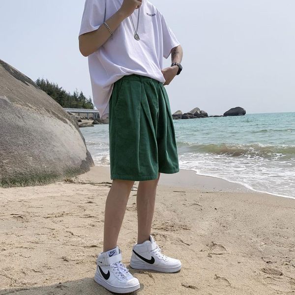 men's shorts summer cotton corduroy fashion retro casual men streetwear loose straight drawstring mens s-2xl, White;black
men's shorts summer cotton corduroy fashion retro casual men streetwear loose straight drawstring mens s-2xl, White;black
